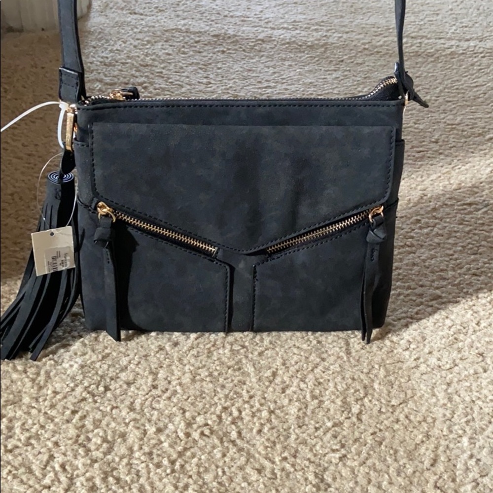 Black crossbody purse